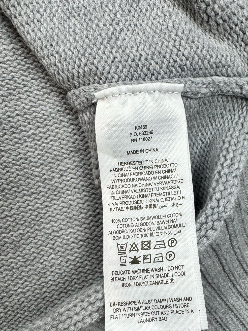 Boden Women’s Floral Embroidered Crew Neck Knit Sweater In Grey Size 16/18 - Picture 3 of 4